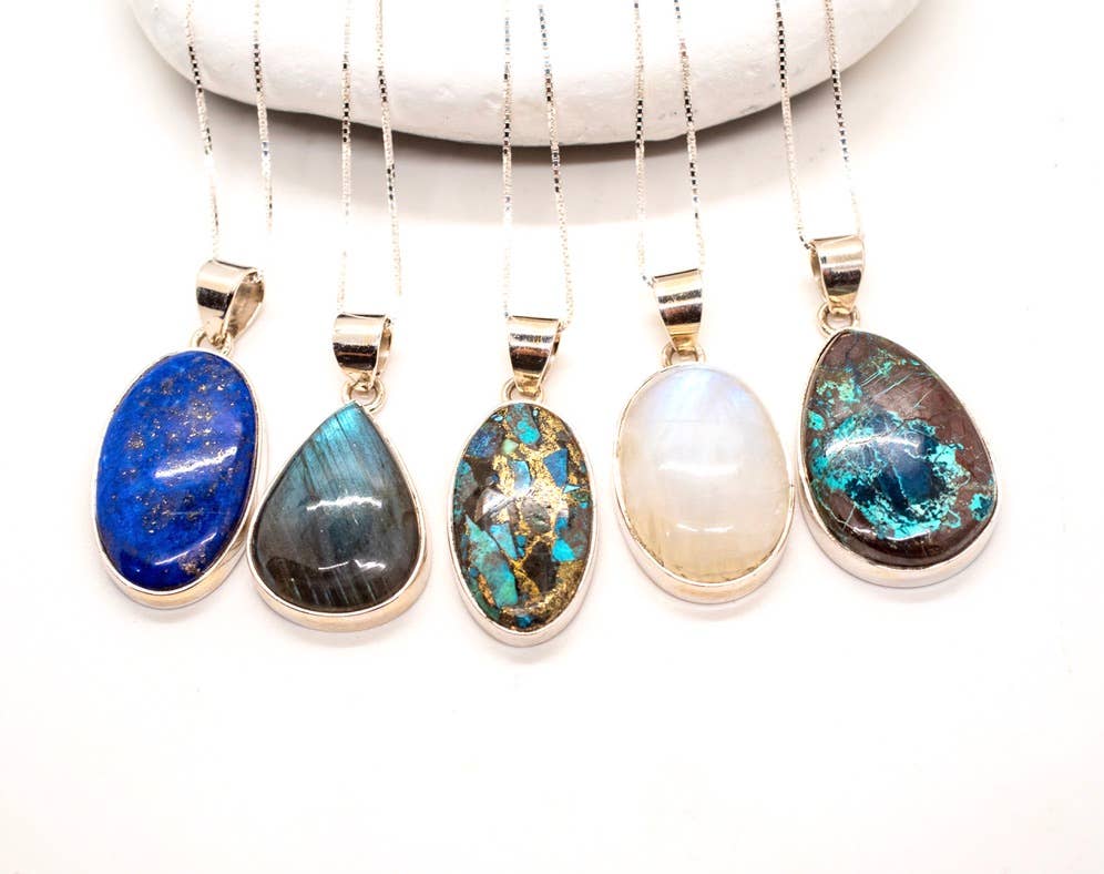 Sterling Silver Moonstone Necklace