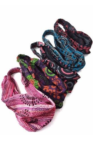 Cotton Screen Printed Headband - Assorted