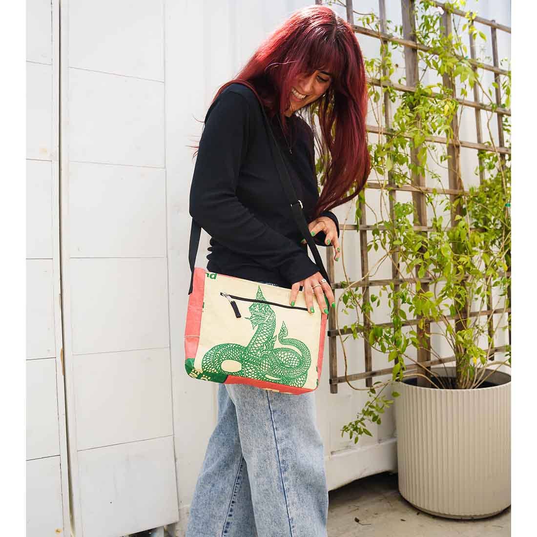 Recycled Cement Bag - Medium Crossbody