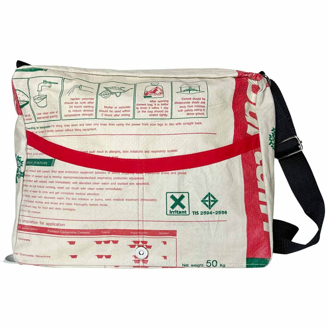 Recycled Cement Bag - Messenger / Mountain