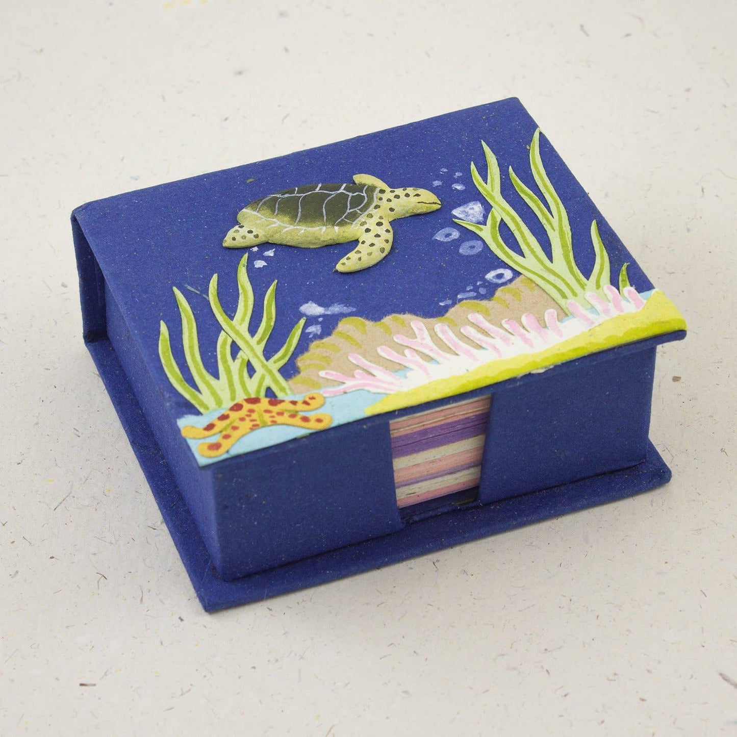Note Box - Sea Turtle/Dark Blue