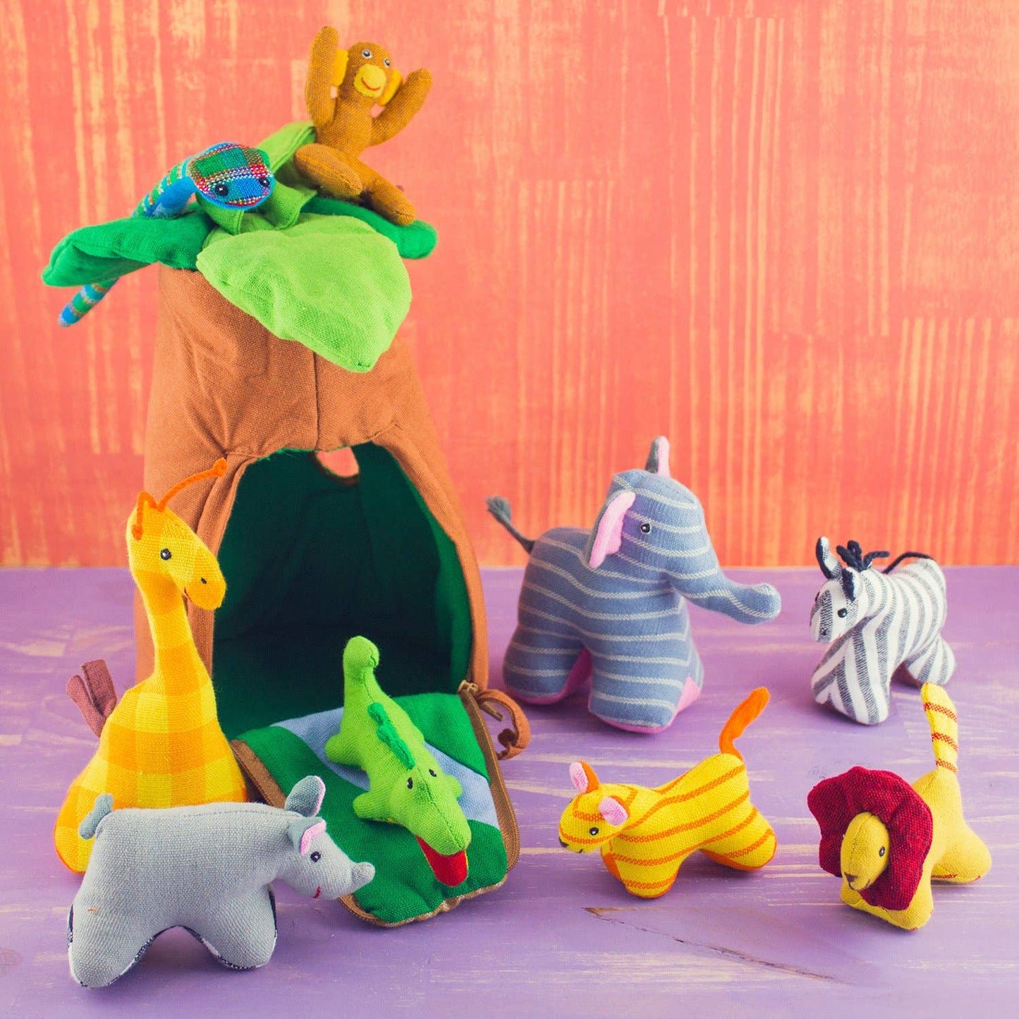 Organic Cotton Playhouse Jungle Animals