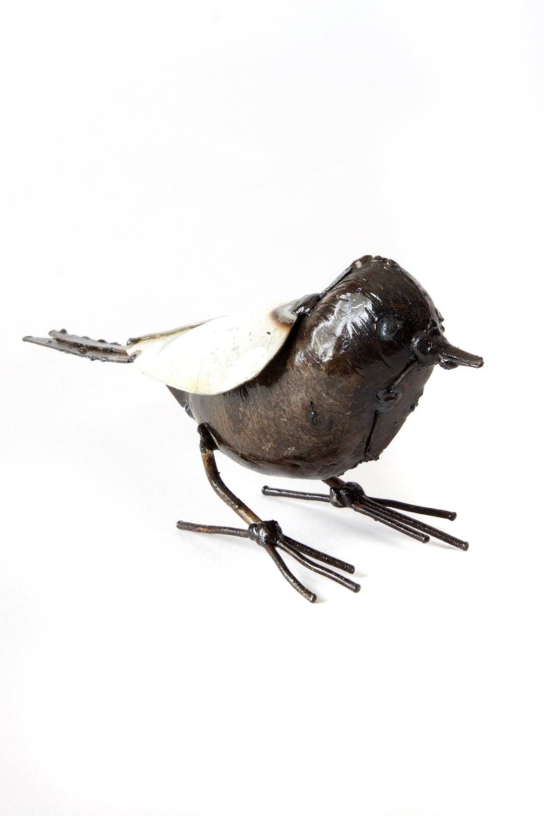 Small Bird Recycled Metal Sculpture