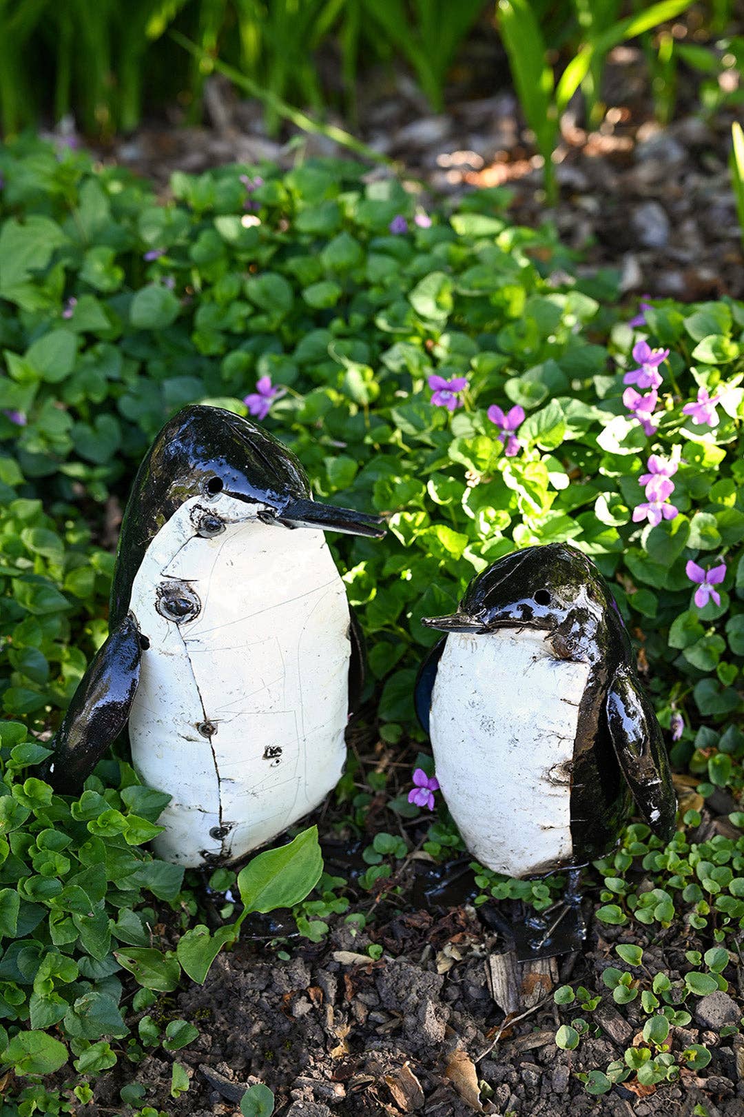 Penguin Recycled Metal Sculpture