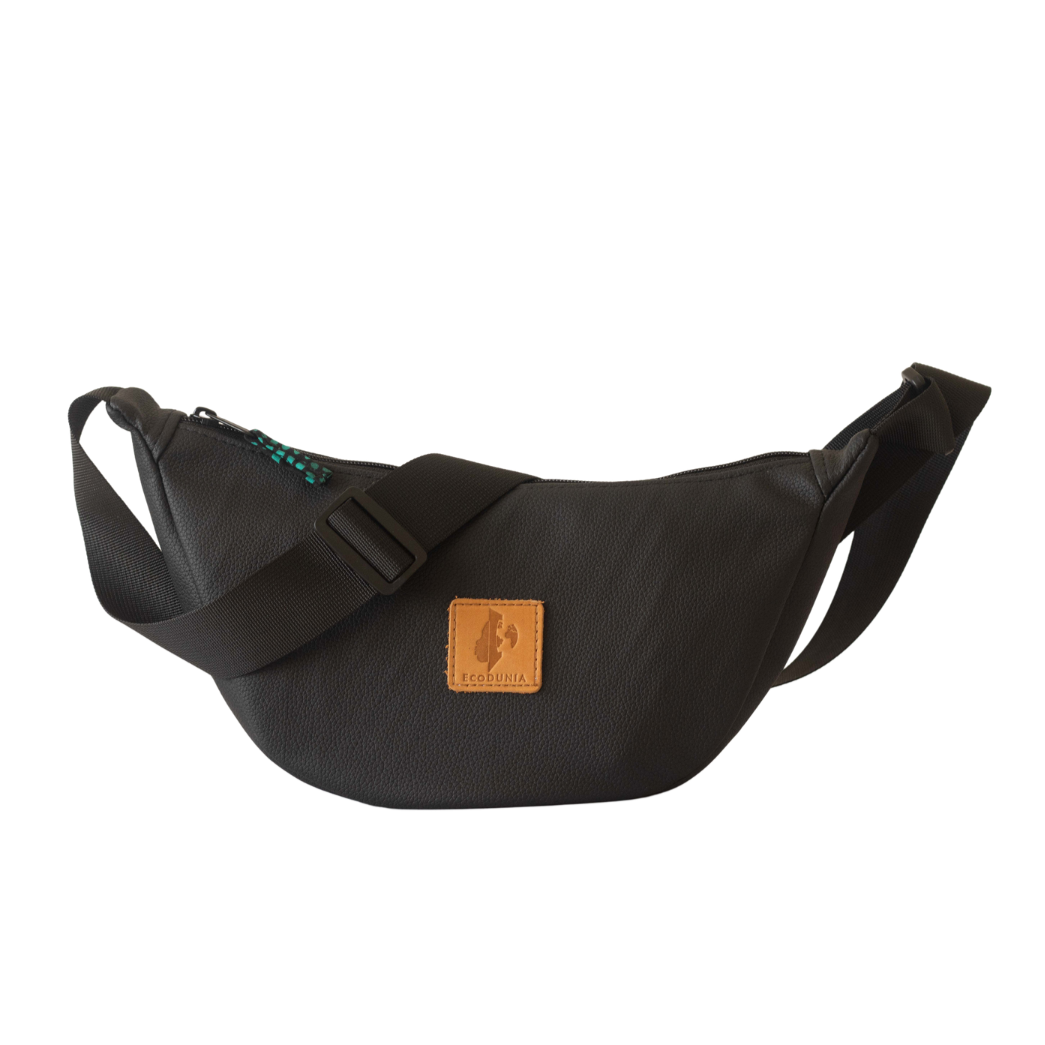 Round Mini Shoulder Bag – Vegan Leather, Assorted Colors