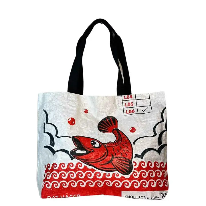Fun Fish Recycled Shopping Tote
