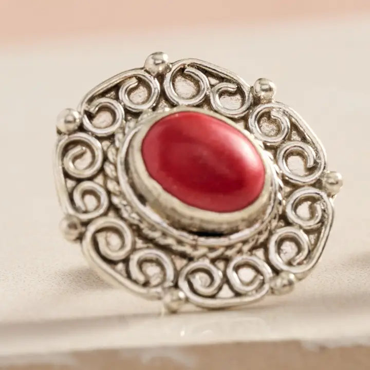 Rani Redstone Post Earrings