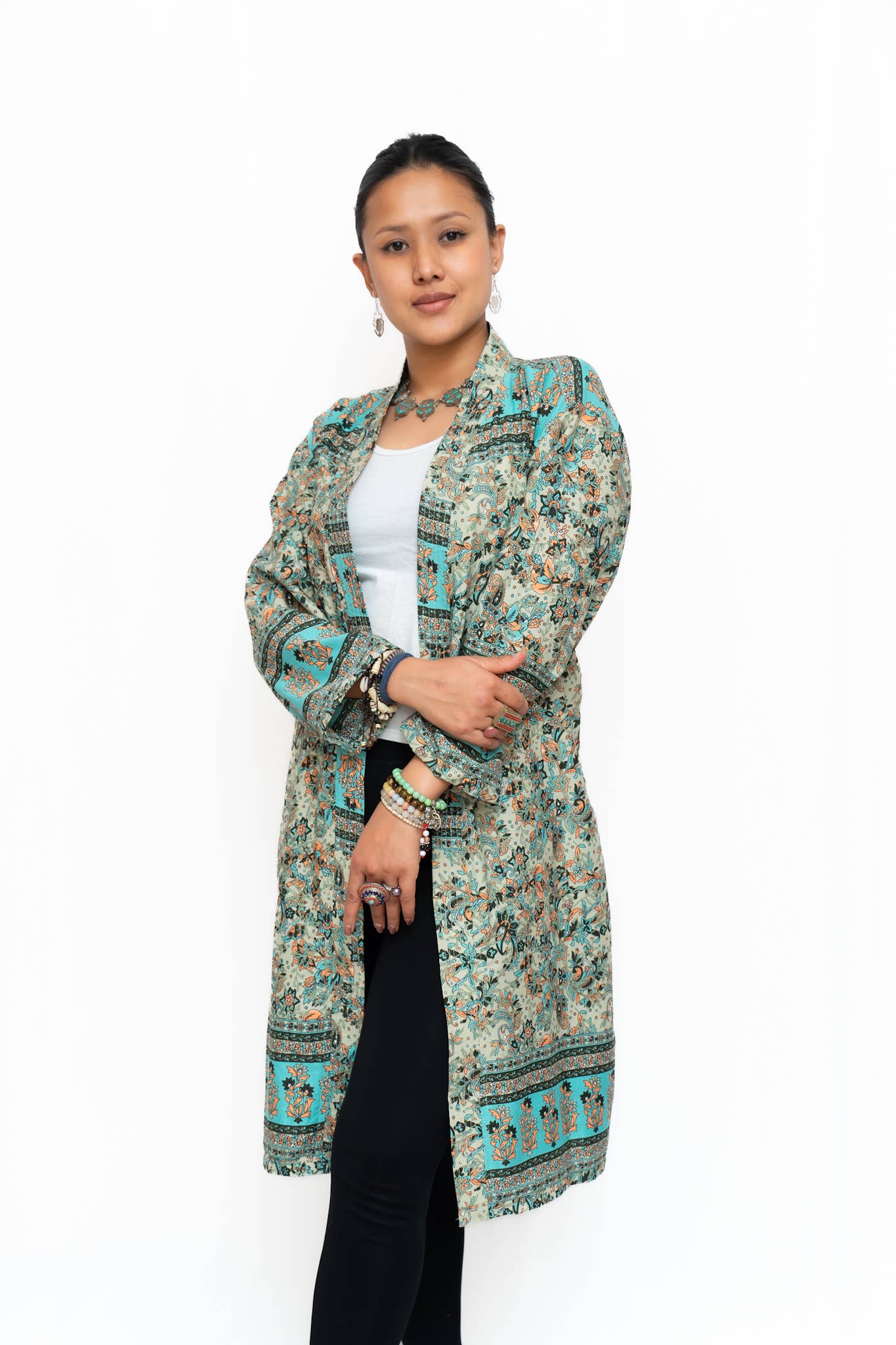 Long Sleeves Upcycled Kimono