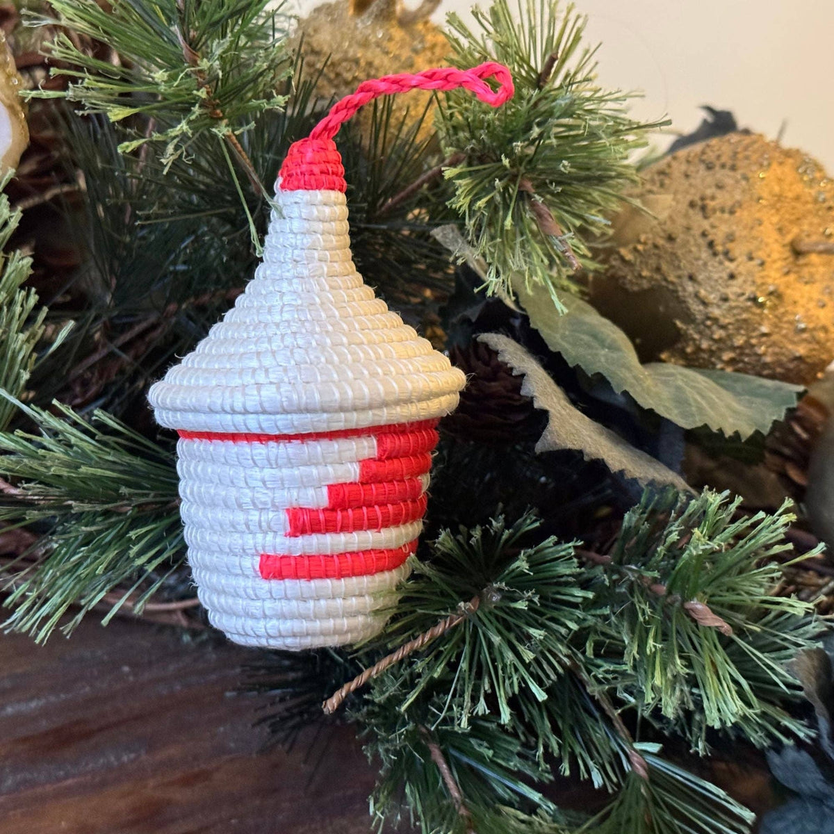 Rwanda Woven Basket Ornaments - Assorted