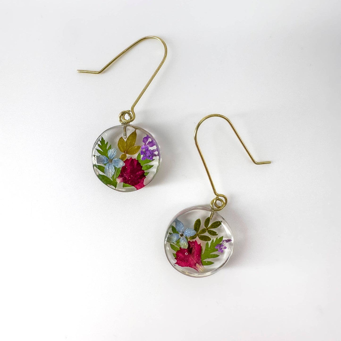 Botanical Mini Full-Moon Dangle Earrings (Mix 5)