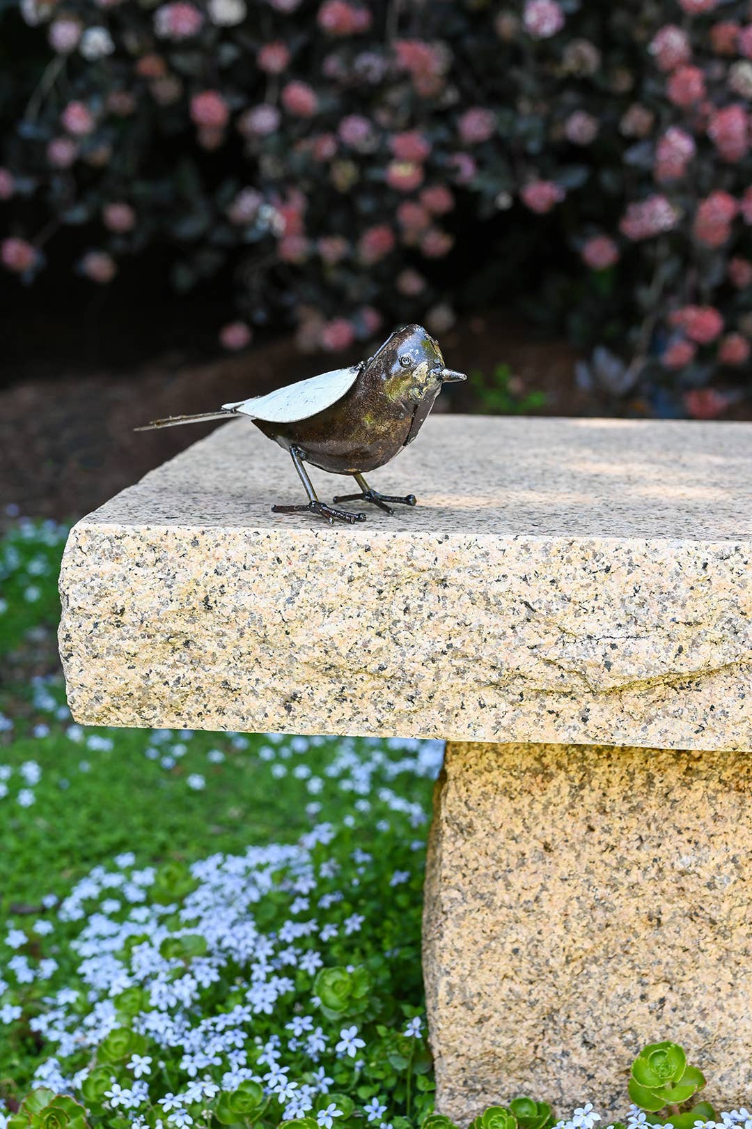 Small Bird Recycled Metal Sculpture