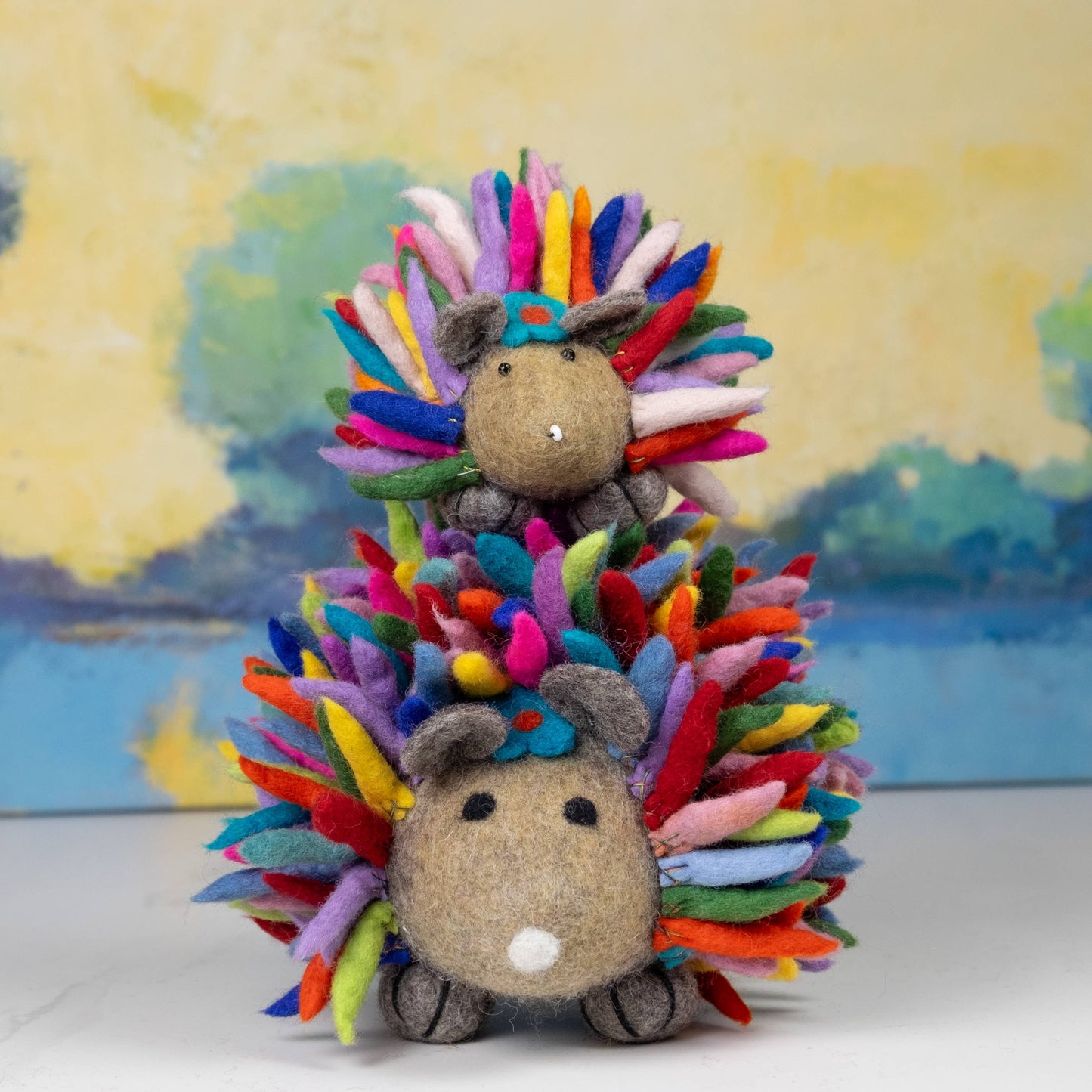 Hedgehog Toy - Rainbow, Small