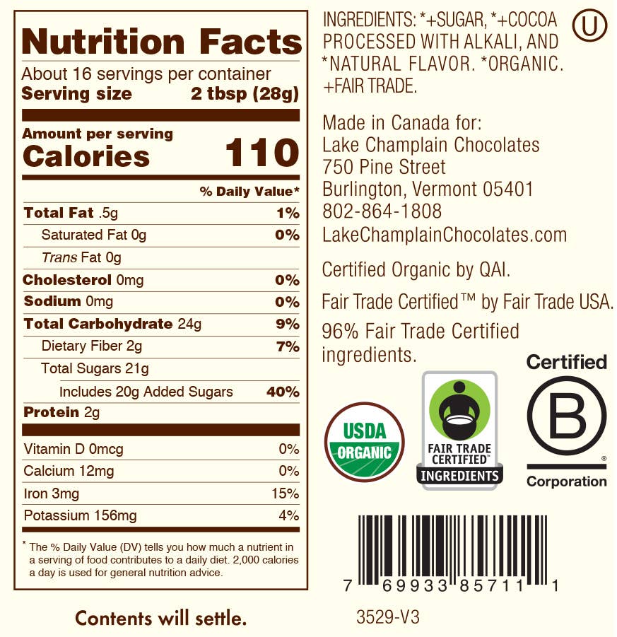Hot Chocolate Mix - Marshmallow, Organic & Fair Trade