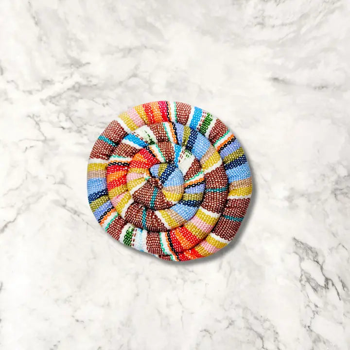 SPIRAL SPICED HEATABLE TRIVET - ASSORTED, SMALL