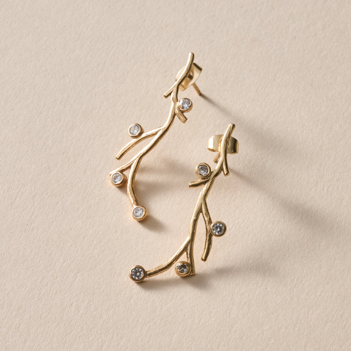 Yatra Branch + Stone Climber Earring