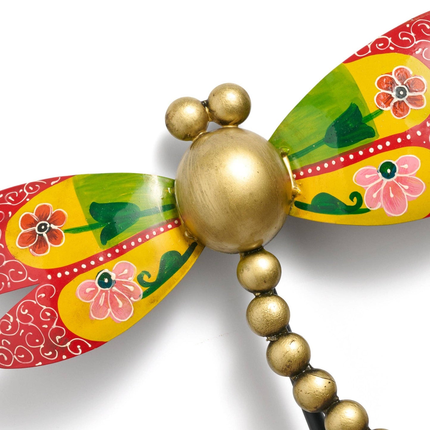 Vikaas Hand Painted Dragonfly Garden Stake