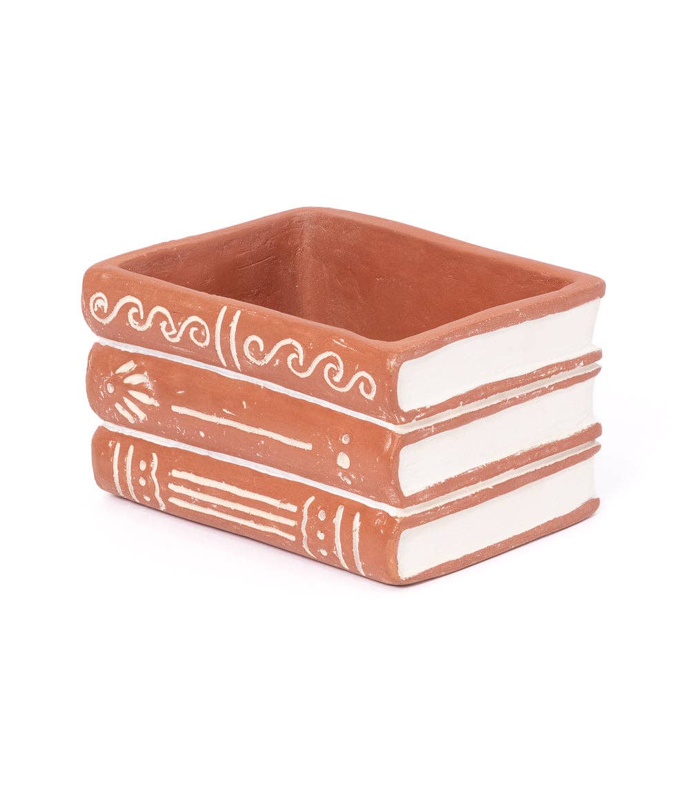 Vasanta Terracotta Planter - Books