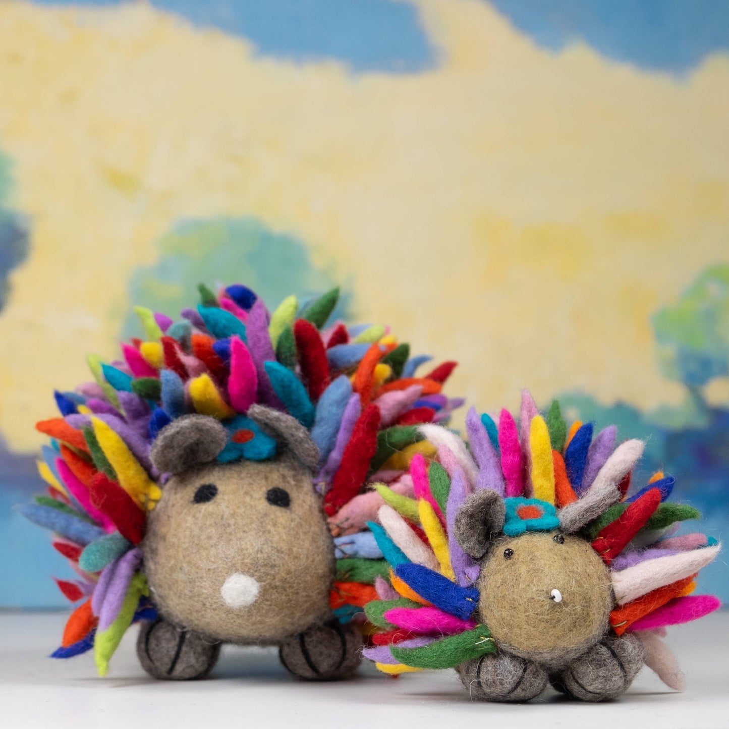 Hedgehog Toy - Rainbow, Small