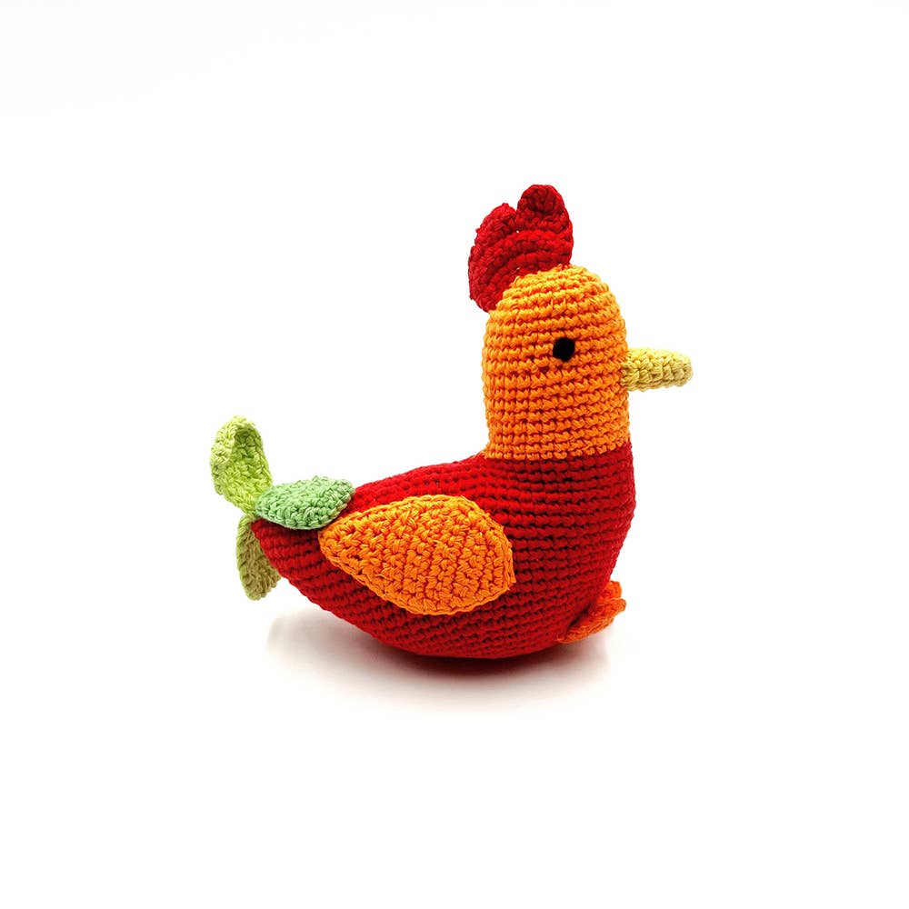 Rooster Baby Rattle