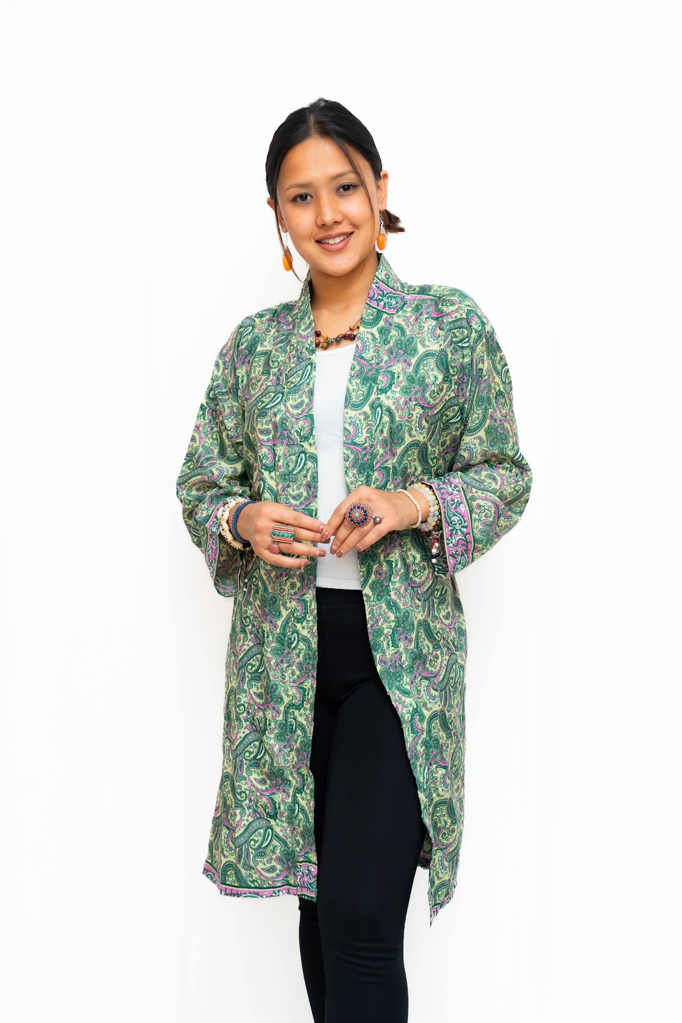Long Sleeves Upcycled Kimono