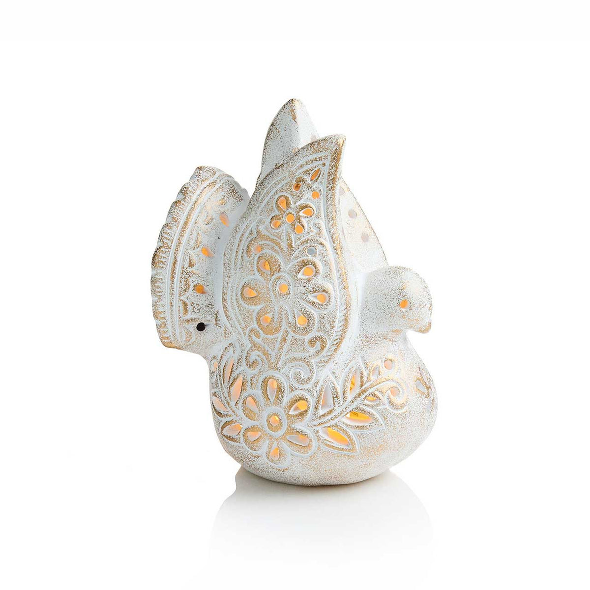 Peace Dove Terracotta Lantern