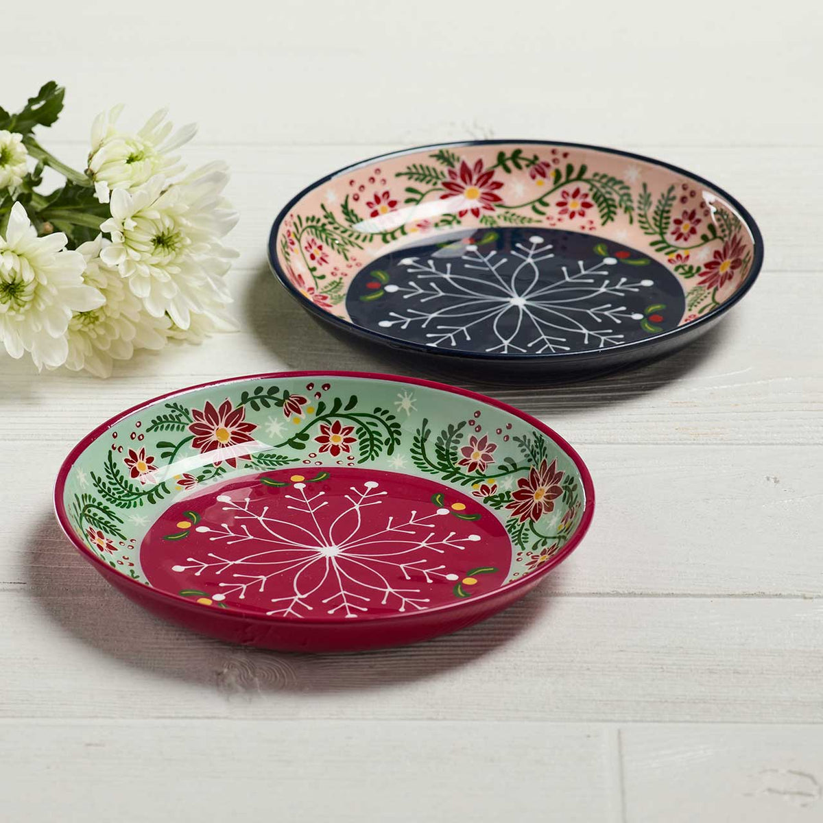 Festive Holiday Kashmiri Plates - Assorted