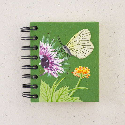 Small Notebook - Butterfly/Dark Green