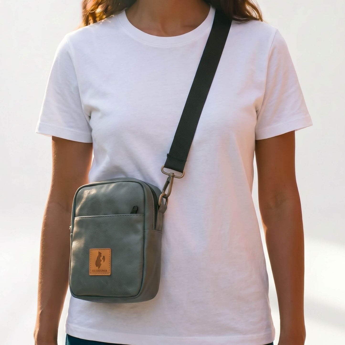 Convertible Vegan Leather Crossbody Sling Bag 2L | Rozi