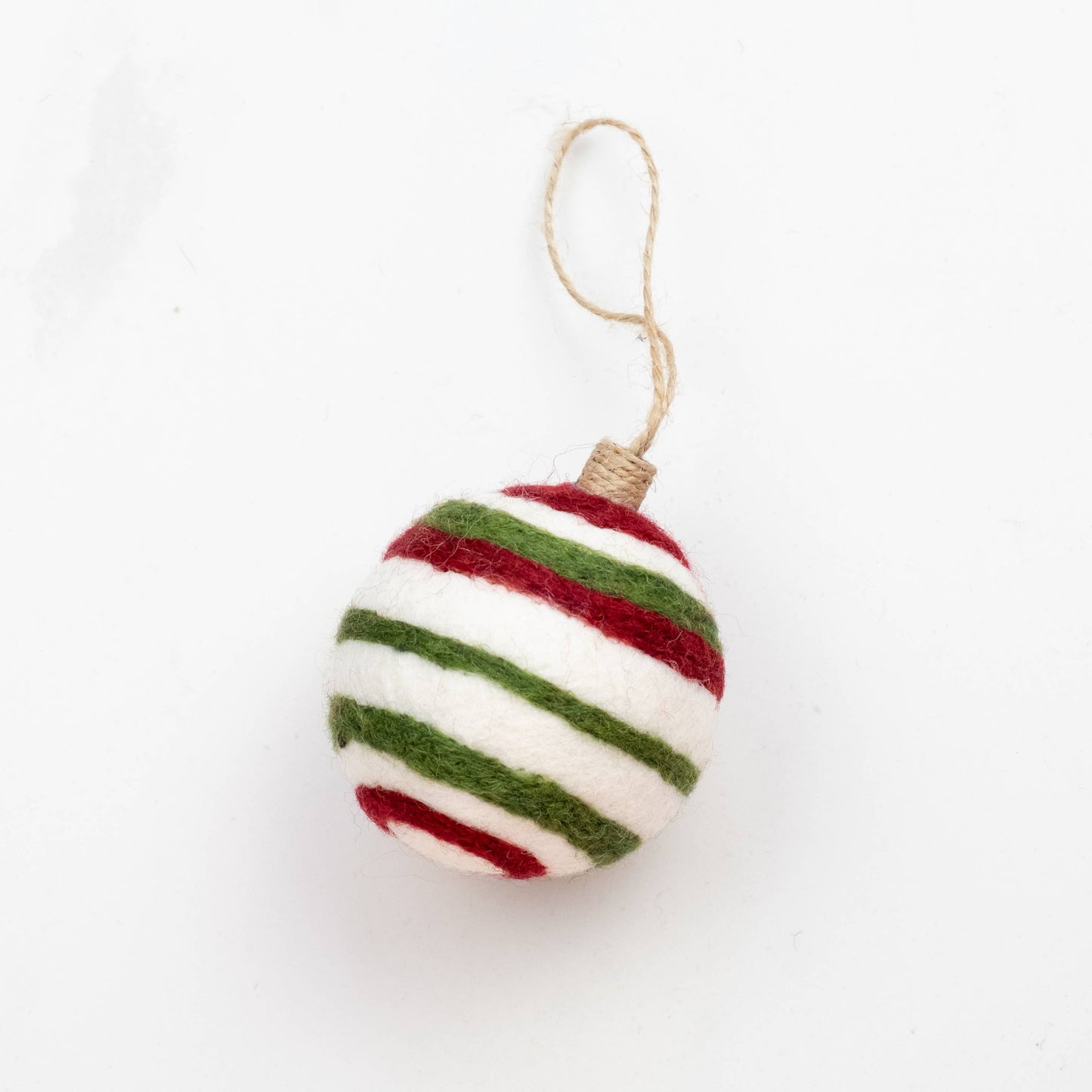 Embroidered Red Ball Ornament - Assorted