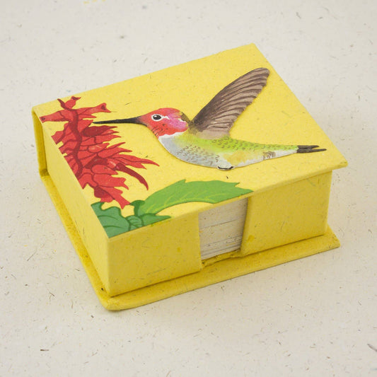 Note Box - Hummingbird/Yellow