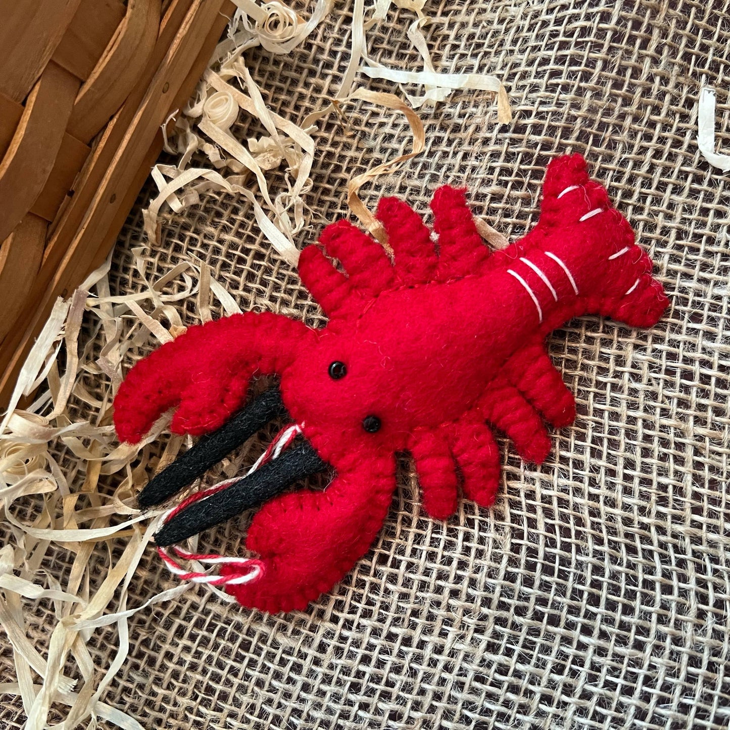Lobster Felt Wool Ornament