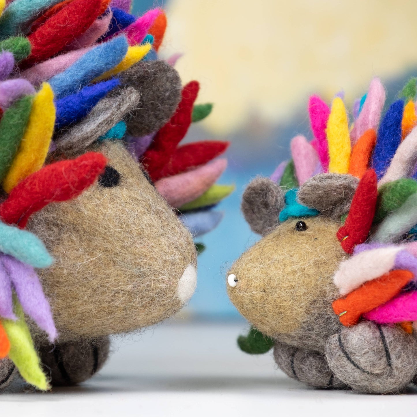 Hedgehog Toy - Rainbow, Small