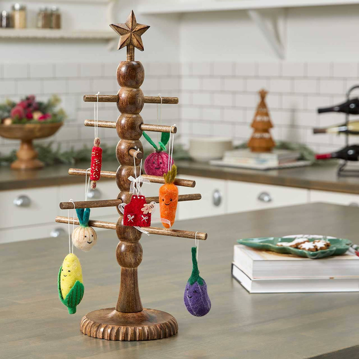 Wooden Dowel Tabletop Tree