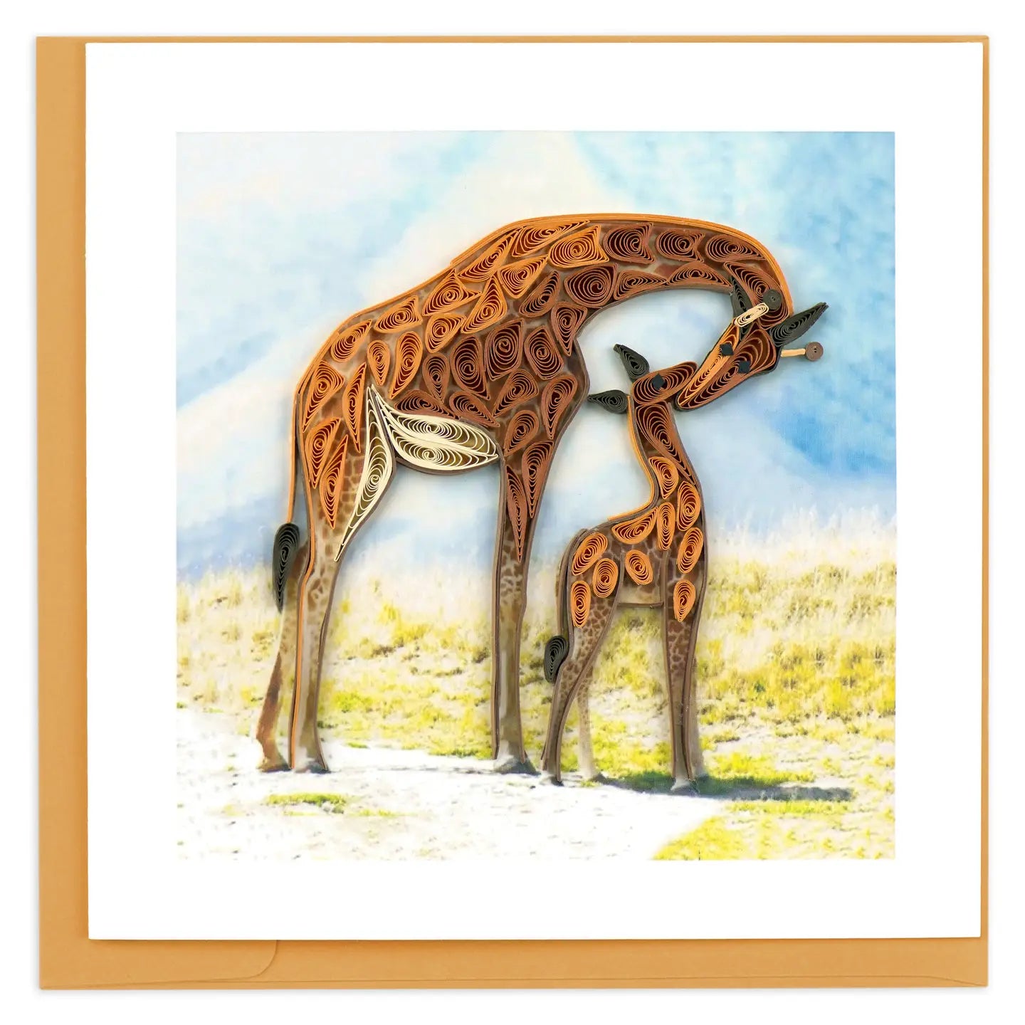 Quilled Giraffe Greeting Card
