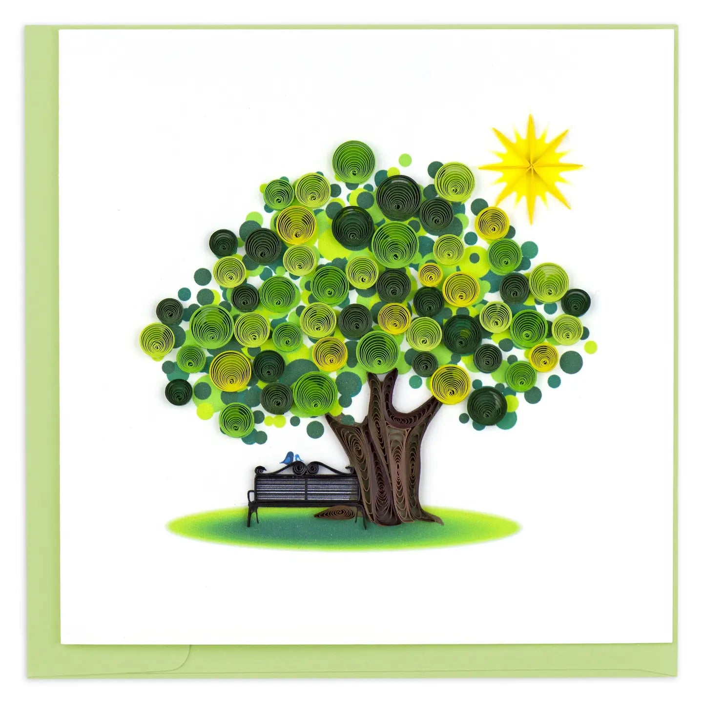 Quilled Summer Tree Greeting Card