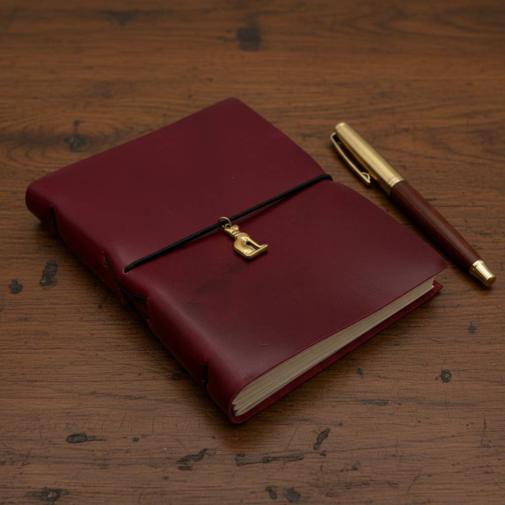 Leather Journal - Red