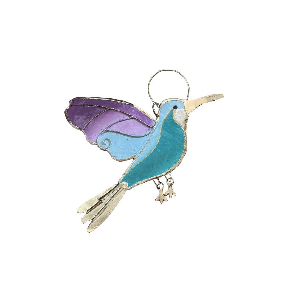 Hummingbird Capiz Shell Ornament