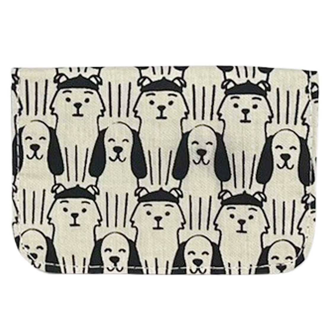 Cotton Canvas Cardholders - Dog Prints