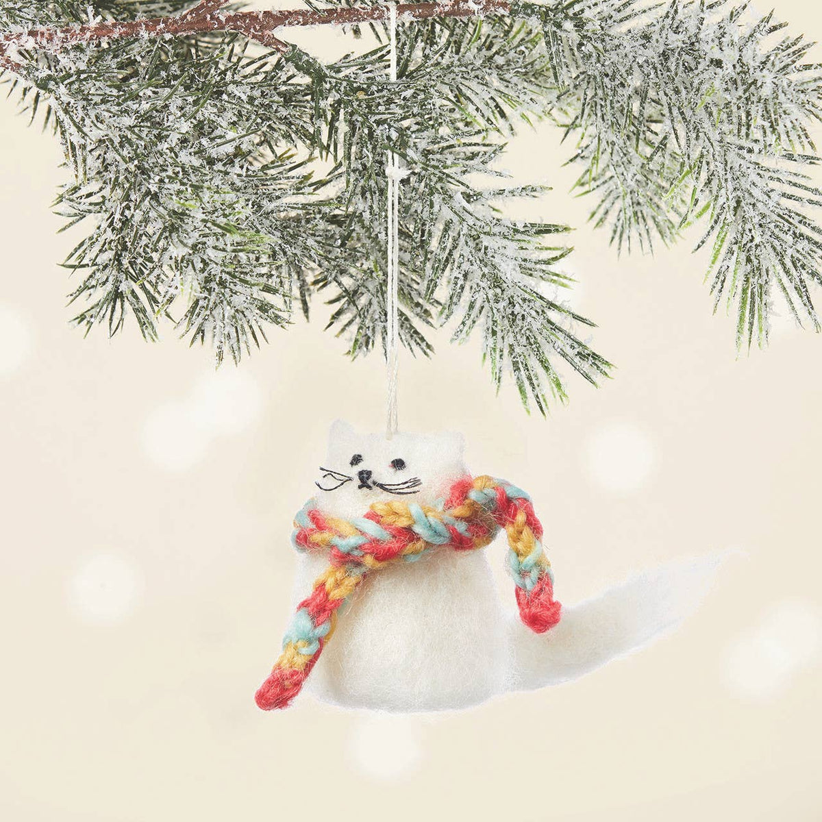 Fuzzy Kitten Ornament