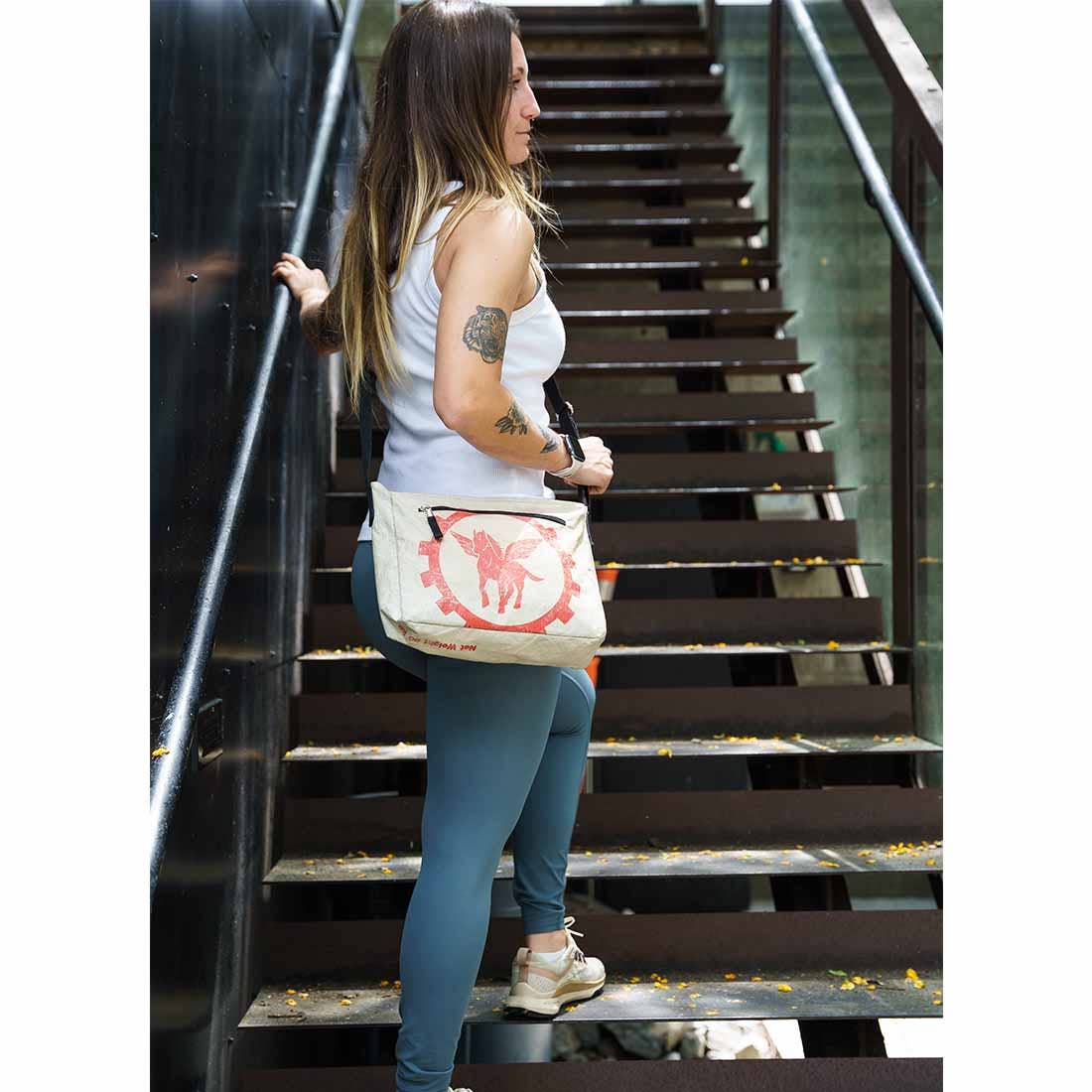 Recycled Cement Bag - Medium Crossbody