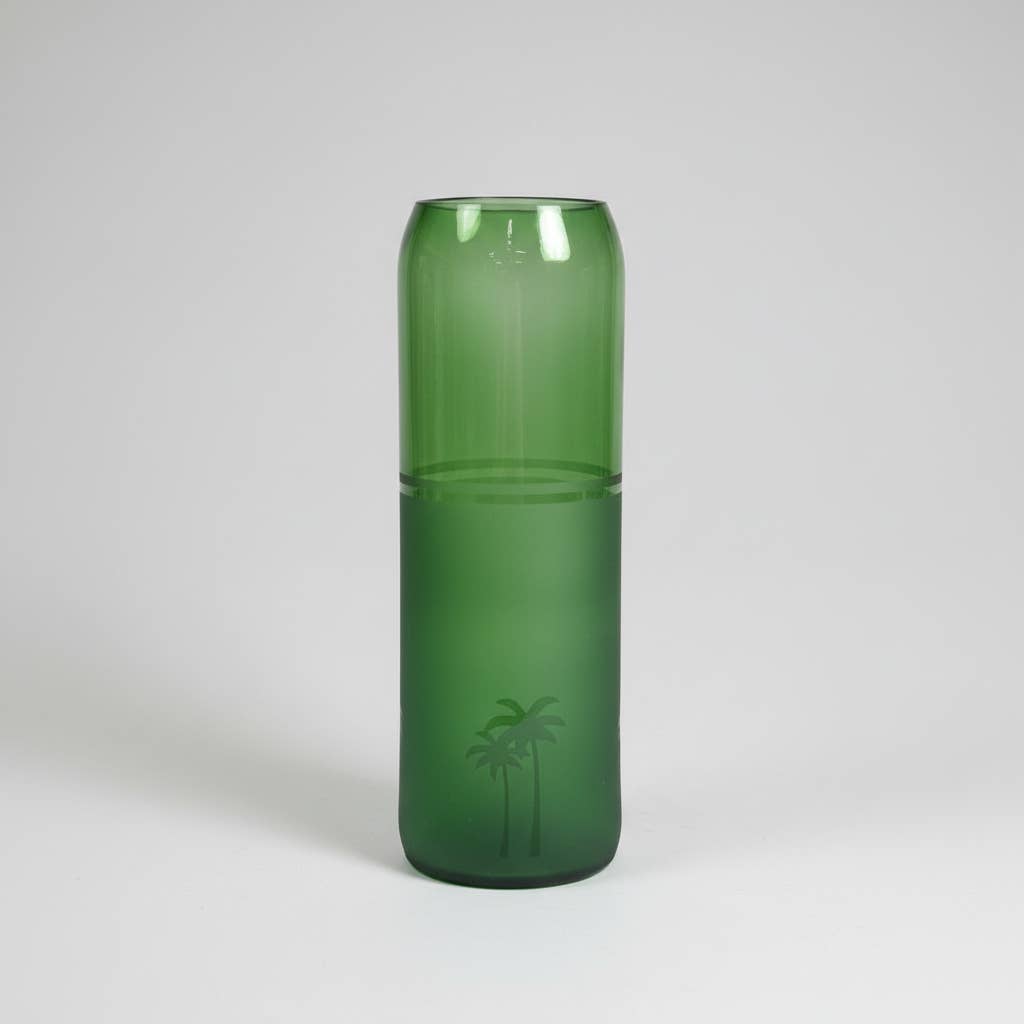 Upcycled Glass Siwa Palms Vase