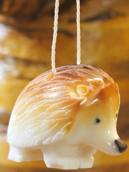 Hedgehog Tagua Ornament
