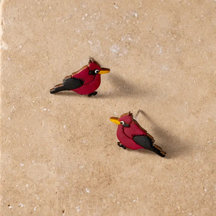 Carmesi Cardinal Gourd Earrings