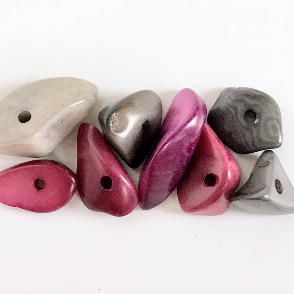 Tagua 5 Fragments Cascade Lua Earrings