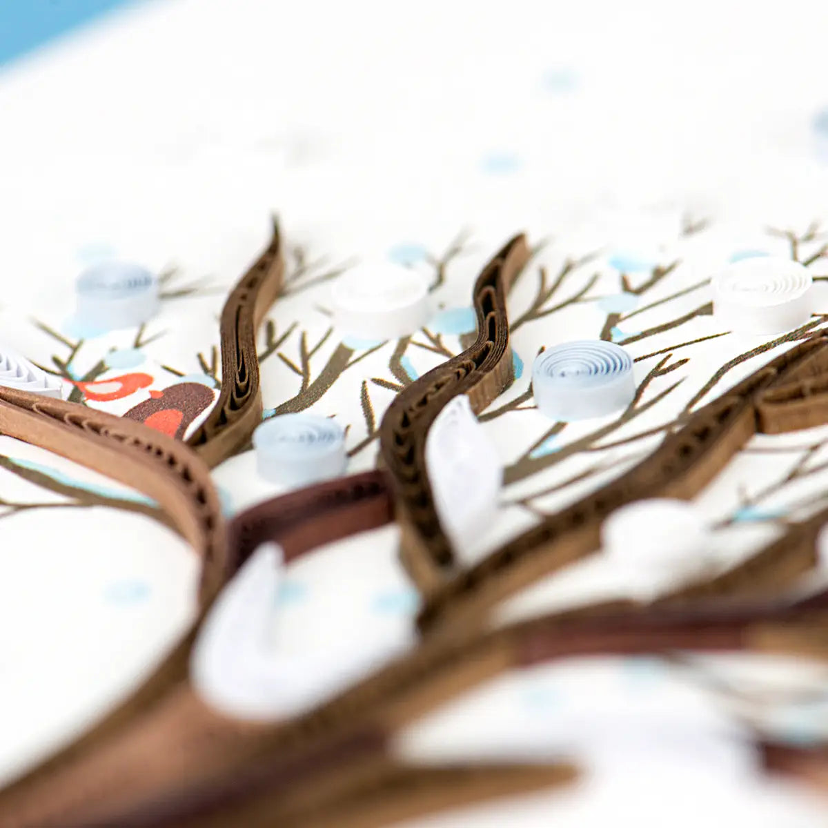 Quilled Winter Tree Greeting Card
