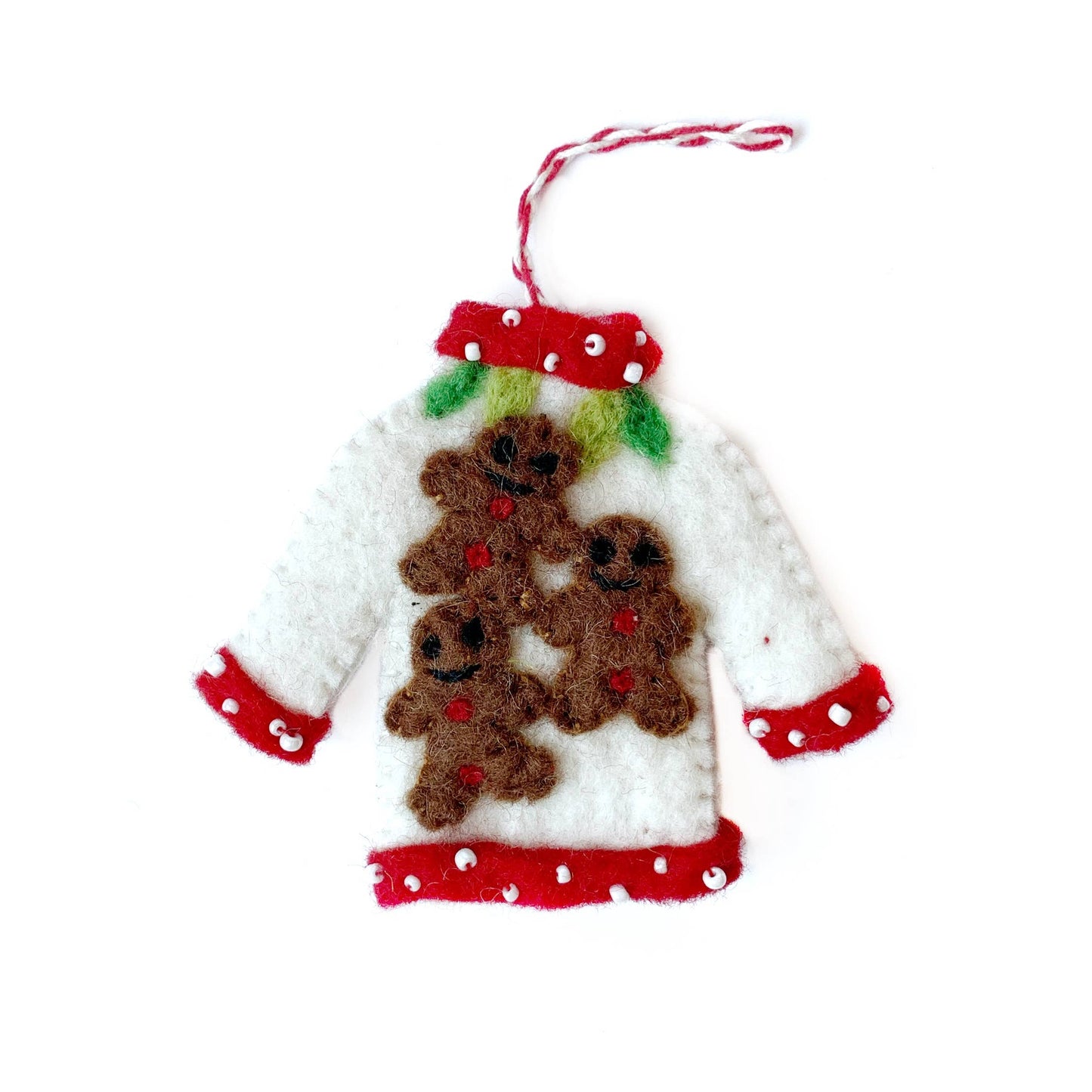 Ugly Christmas Sweater Felt Wool Ornament
