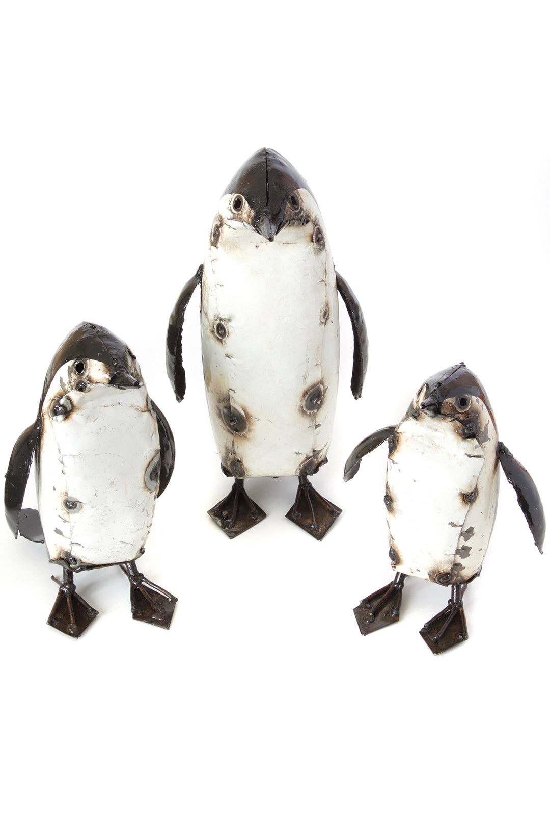Penguin Recycled Metal Sculpture