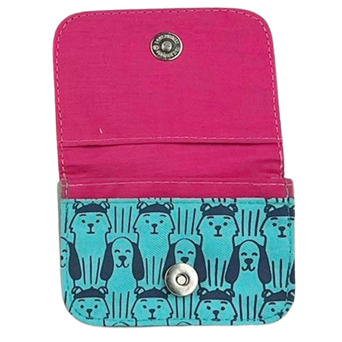 Cotton Canvas Cardholders - Dog Prints