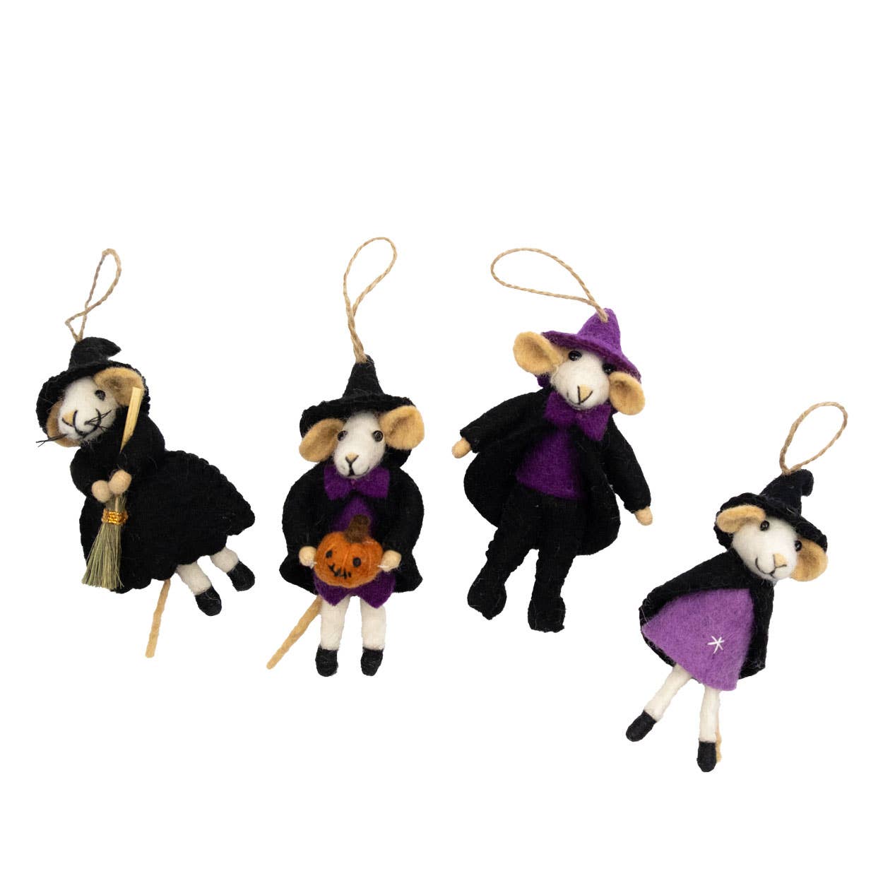 Halloween Mice Ornament - Assorted