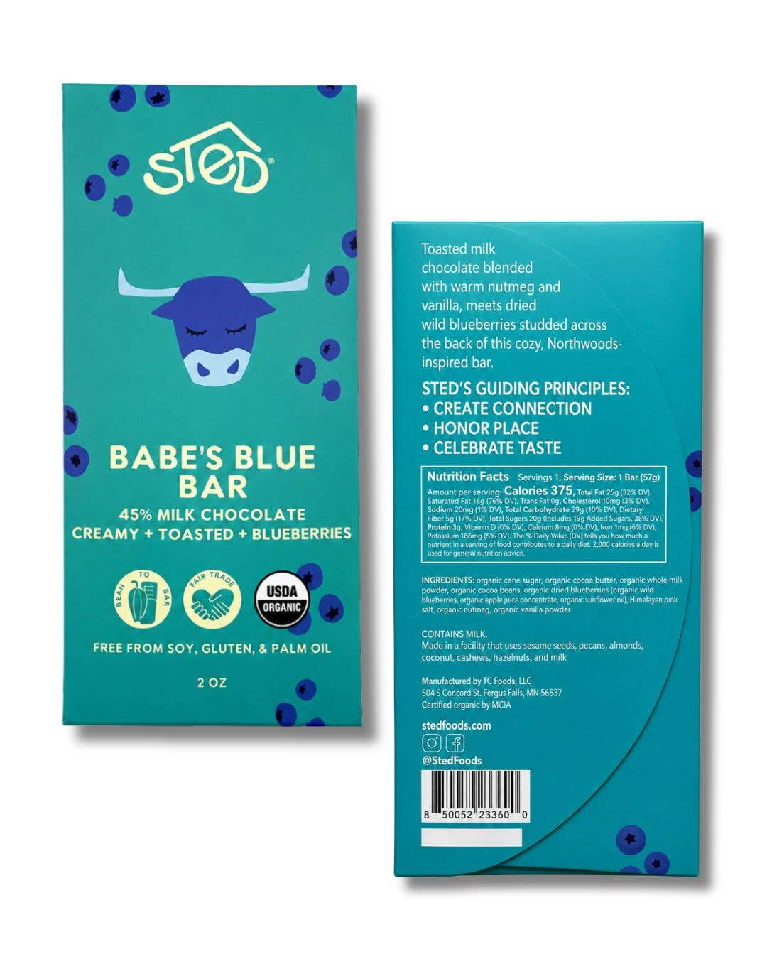 Babe's Blue Milk Chocolate Bar